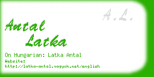 antal latka business card